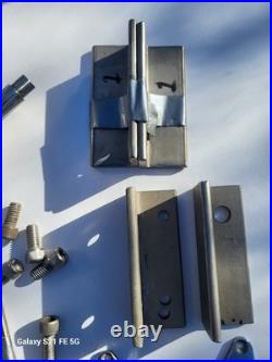 New Pair Stainless Steel Fishing Gimbal Rod Holders Bolt On Swivel & Brackets