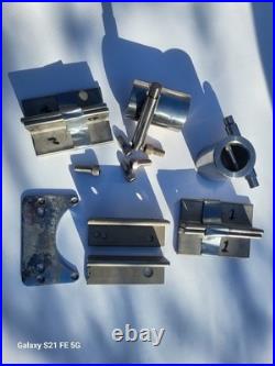 New Pair Stainless Steel Fishing Gimbal Rod Holders Bolt On Swivel & Brackets