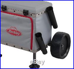 New Pro Fishing Cart Rolling Tackle Box Rod Holder Berkley Sportsman's