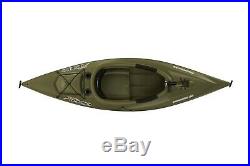 New withtags 10' Sit-in Fishing Kayak with Paddle, two swivel rod holders, storage