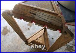 Old Vintage Cabelas Rod Pole Stand Trout Bass Fly Fishing Display Cabin