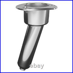 Oval-Drain 15° Stainless Steel Combination Rod & Cup Holder
