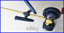 PAIR (2) Seahorse Downriggers with Swivel Bases and dual rod holders 4 ft booms