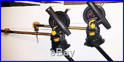 PAIR of SEAHORSE Downriggers, Swivels, Gimbals and Rod holder attachments NEW