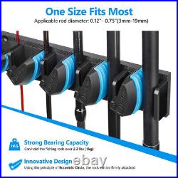 PLUSINNO 2 pack Vertical Fishing Rod rack, Wall Mounted Fishing Rod holder