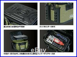 PROX EVA Tackle backcan with Rod holder Tackle bag Black 36cm PX966236BK