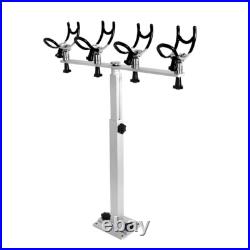 PVC Coated Aluminum Fishing Rod Holder Boat Marine Fishing Rotation Pole Rack