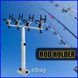 PVC Coated Aluminum Fishing Rod Holder Boat Marine Fishing Rotation Pole Rack