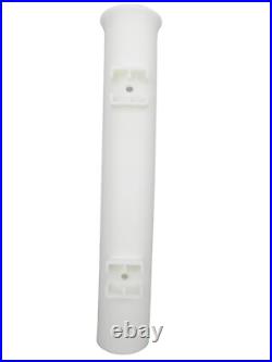Pactrade Marine Wall-Mounted Single-Tube Fishing Rod Holder (4-Pack), White