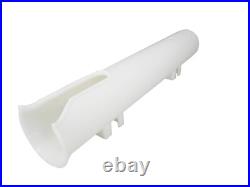 Pactrade Marine Wall-Mounted Single-Tube Fishing Rod Holder (4-Pack), White