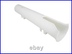 Pactrade Marine Wall-Mounted Single-Tube Fishing Rod Holder (4-Pack), White