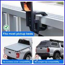Pair Aluminum Fishing Holder 6 Fishing Rods for Pickup Truck Tailgate Bed Holds