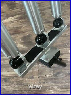 Pair Of (2) Triple Big Jon Adjustable Multi Set Rod Holders & Gimbal Mounts
