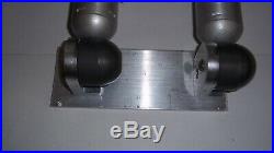 Pair of BIG JON Multi Set Rod Holders in a Track Mount with Mounting Hardware