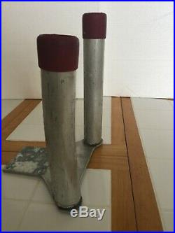 Pair of Big Jon Manual or electric Downriggers Aluminum Dual Rod Holders