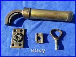 Pair of Bronze / Brass Outrigger Fishing Pole Holder Mounts