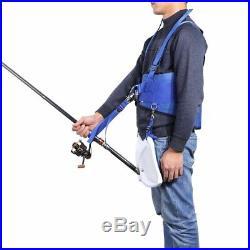 Pellor Fishing Belt 41-55 Max 35kg/77lb Boat Fishing Rod Holder Vest Adjustable
