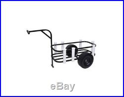 Pier Cart Wagon for Beach Surf Plastic Wheels Rod Holders Cooler Surface Rack