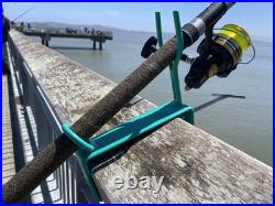 Pier fishing rod holder