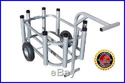 Plattinum, Beach Cart Fishing Cart Rod Rack Cooler Holder Standard Wheels