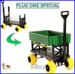 Plus One Cart Mighty Max Sport Fishing Garden Carts Wagon Trolley Dolly Flatbed
