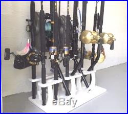 Pole Storage Rod Rack for 17 R&R Plus a 5 Curved Butt Holder For Offshore Rigs