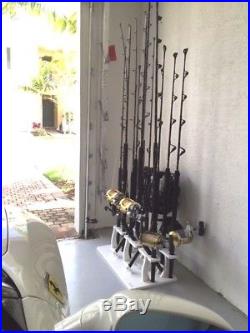Pole Storage Rod Rack for 17 R&R Plus a 5 Curved Butt Holder For Offshore Rigs