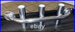 Polished Aluminum Rod Holder For Boat Truck Jon Boat Custom Made In USA