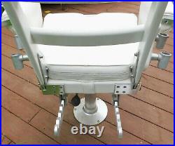 Pompanette Fighting Chair Sport Fishing Tournament With Rod Holders Foot Rest