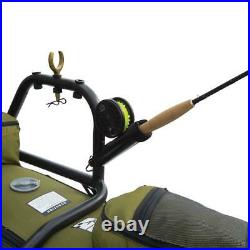 Pontoon Boat Adjustable Seat Mount Fishing Rod Holder 400 lb. Capacity Green