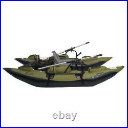 Pontoon Boat Adjustable Seat Mount Fishing Rod Holder 400 lb. Capacity Green