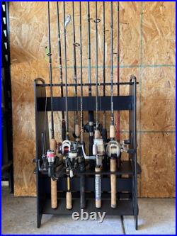Portable Fishing Rod Holder Holds 10 Rods, Waterproof, Durable & Lightweight