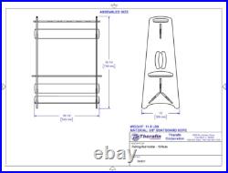 Portable Fishing Rod Holder Holds 10 Rods, Waterproof, Durable & Lightweight