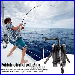Portable Fishing Rod Support Tripod Fishing Rod Lure Box Stand Barrel Holder