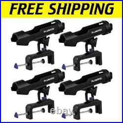 Premium 4-Pack Fishing Rod Holders 360-Degree Adjustable Mounting for Kayaks Premium 4-Pack Fishing Rod Holders 360-Degree Adjustable Mounting for Kayaks