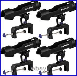 Premium 4-Pack Fishing Rod Holders 360-Degree Adjustable Mounting for Kayaks Premium 4-Pack Fishing Rod Holders 360-Degree Adjustable Mounting for Kayaks