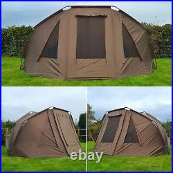 Quest Compact MK6 Carp Fishing Bivvy 1-2 Man Overnight Shelter Tackle Brolly