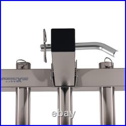 Quick Release 5 Fishing Rod Holder For 2 Receiver Hitch Mount Stainless Steel