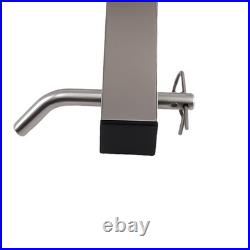 Quick Release 5 Fishing Rod Holder For 2 Receiver Hitch Mount Stainless Steel