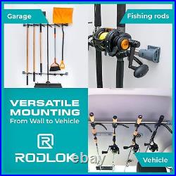 R RODLOK 2 Pc Fishing Rod Holder for Car- Fishing Pole Rack SUV Truck Fly R