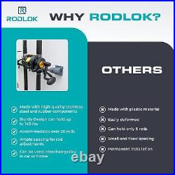 R RODLOK 2 Pc Fishing Rod Holder for Car- Fishing Pole Rack SUV Truck Fly R