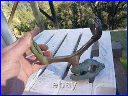 Rare Vintage bronze Hillco/Lininger Type #502 fishing rod holder And Rail Mount