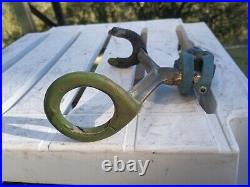 Rare Vintage bronze Hillco/Lininger Type #502 fishing rod holder And Rail Mount