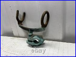 Rare Vintage bronze Hillco/Lininger Type #502 fishing rod holder And Rail Mount