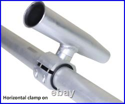 Rod Holder Aluminum Single Clamp on Fit 1.5,1.875,2 Inch Horizontal