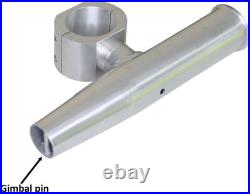 Rod Holder Aluminum Single Clamp on Fit 1.5,1.875,2 Inch Horizontal