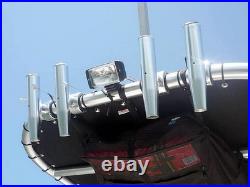 Rod Holder Aluminum Single Clamp on Fit 1.5,1.875,2 Inch Horizontal