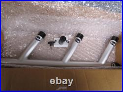Rod Holder Tree Triple Fixed Unit Aluminum Fishing Rod Holders with Base. New