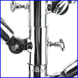 Rod Holder Tree Triple Fixed Unit Stainless Steel Fishing Rod Holders with Base