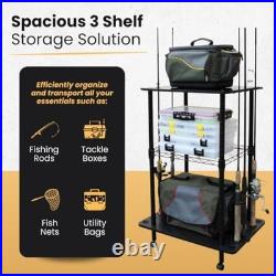 Rod Holders for Garage Fishing Pole Rack Holds up to 12 Rods and Reel Combos Rod Holders for Garage Fishing Pole Rack Holds up to 12 Rods and Reel Combos